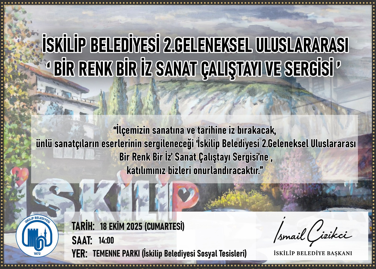 2. Geleneksel Uluslararası “Bir Renk Bir İz” Sanat Çalıştayı Sergisi post thumbnail image