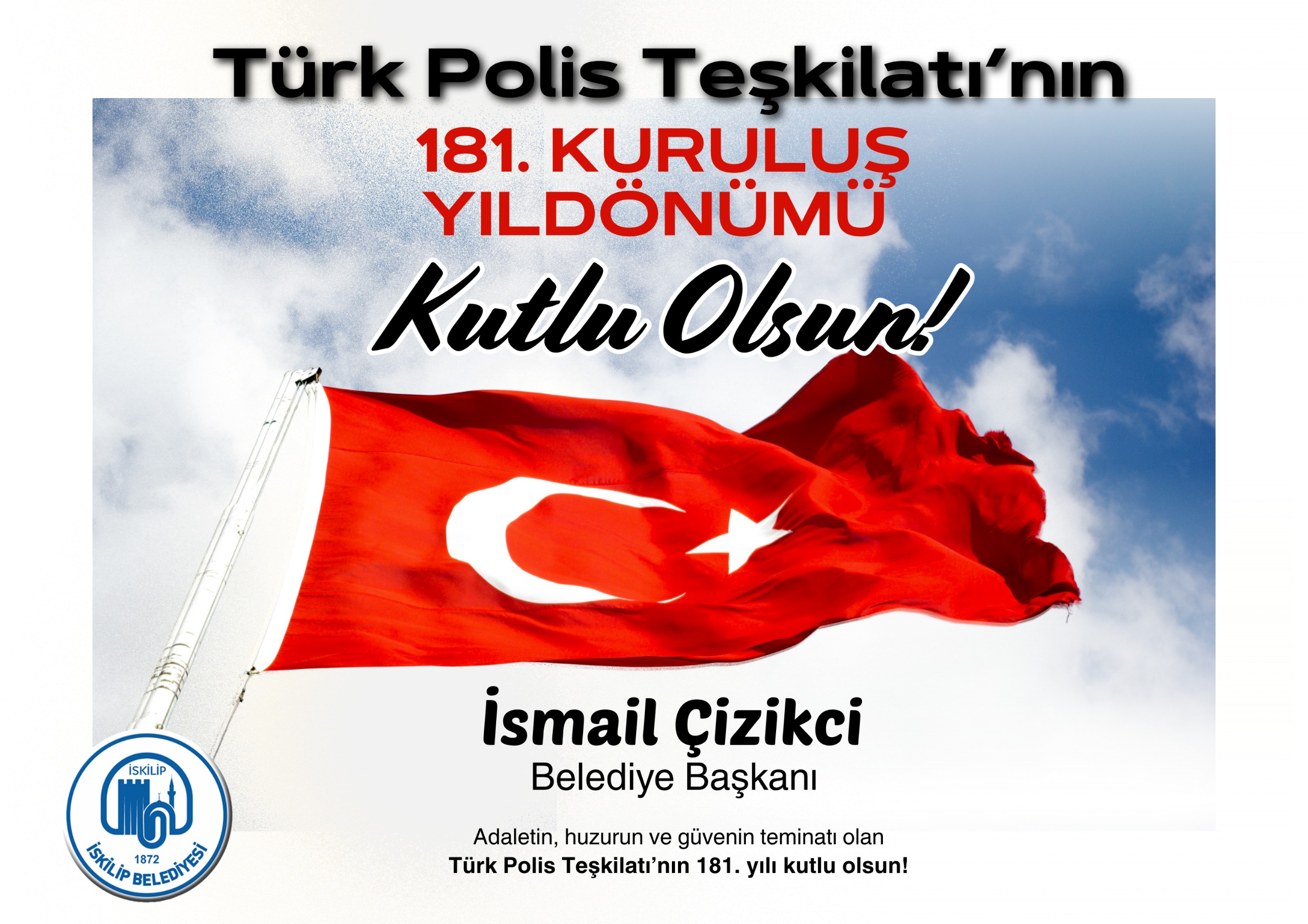 Türk Polis Teşkilatımızın 181. kuruluş yıl dönümü kutlu olsun post thumbnail image