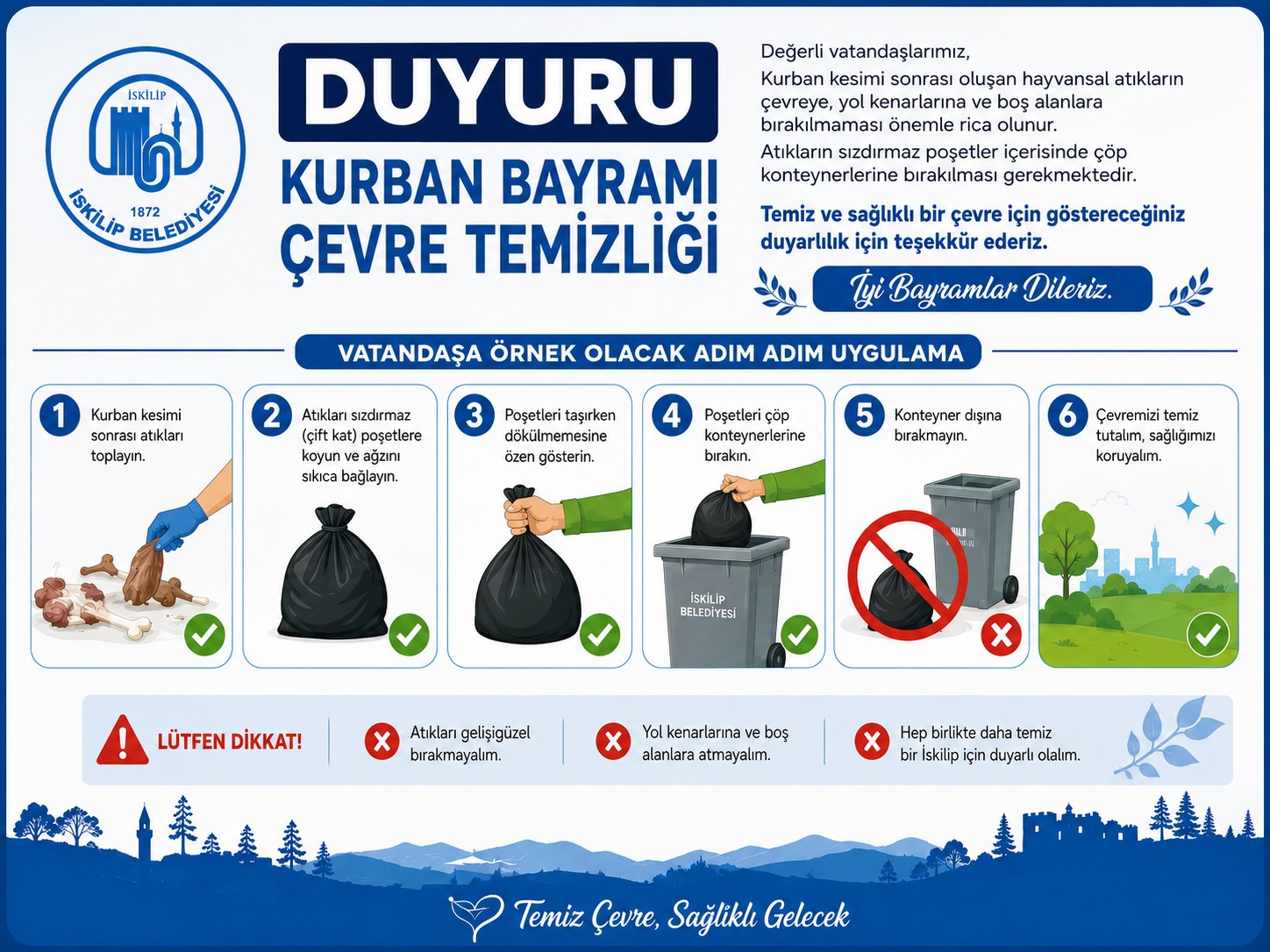 DUYURU KURBAN BAYRAMI ÇEVRE TEMİZLİĞİ post thumbnail image